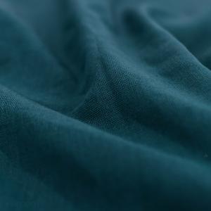 Tissu coton cretonne motif uni TAIKO bleu Petrole