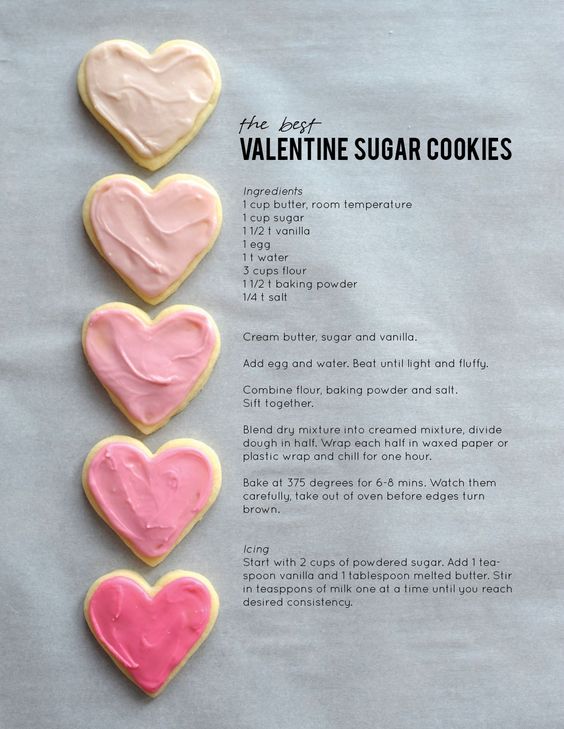 On Pinterest : Faire des cookies "Happy Valentines day"